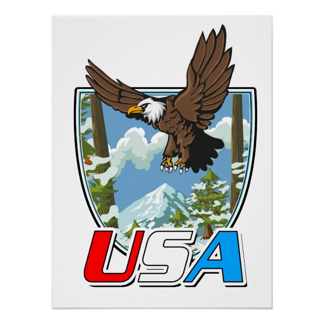 Póster logotipo de USA Patriot (Anverso)