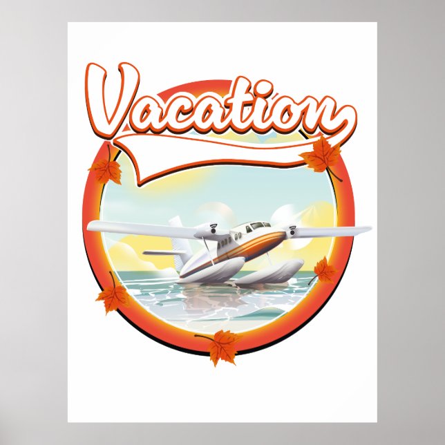 Póster logotipo de vacaciones (Frente)