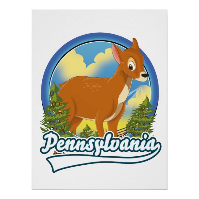 Póster logotipo de viaje a Pensilvania (Anverso)