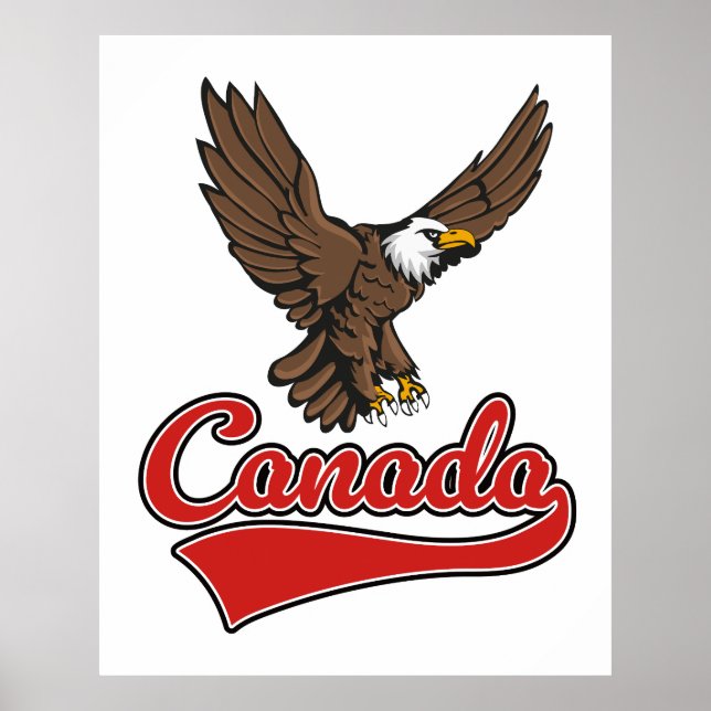Póster logotipo de Viajes Canadá (Frente)