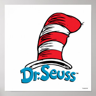 Póster Logotipo del sombrero de Dr. Seuss