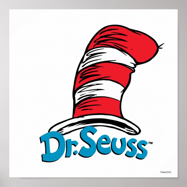 Póster Logotipo del sombrero de Dr. Seuss (Frente)