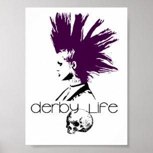 Póster Logotipo Derby Life