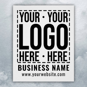 Póster Logotipo Empresarial Personalizado Empresa Corpora