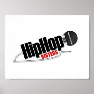 PÓSTER LOGOTIPO HIP HOP SISTERS