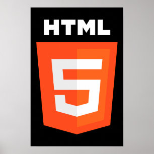 Póster Logotipo HTML 5