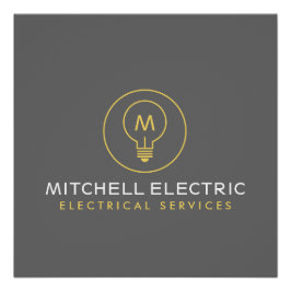 PÓSTER LOGOTIPO MONOGRAM LUMINOSO PARA ELÉCTRICOS