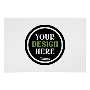 Póster Logotipo personalizado de la empresa de productos 