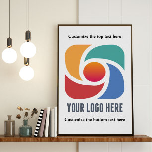 Póster Logotipo personalizado de su empresa Marketing de 