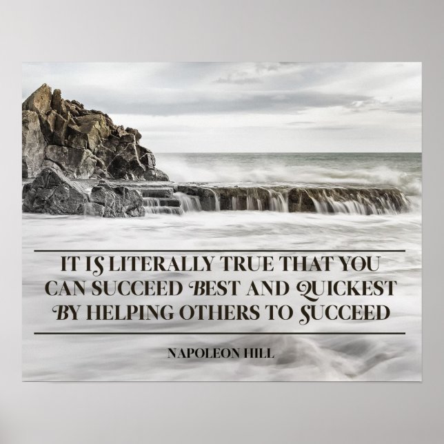 Póster Lograr lo mejor y lo más rápido (Frente)