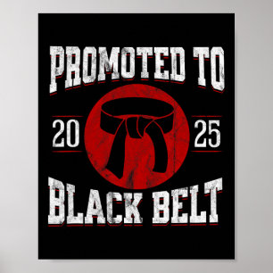 Póster Logro del Cinturón Negro 2025 Tang Soo Do Karate T