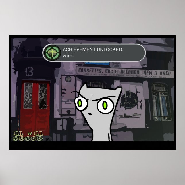 Póster Logro desbloqueado : ¿Qué demonios? poster espumos (Frente)