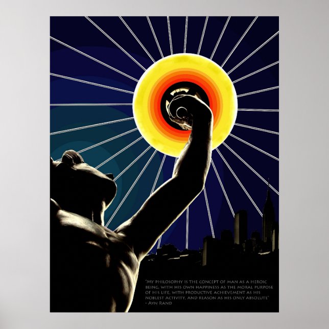 Póster Logro humano (Frente)