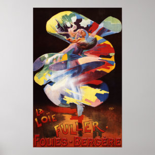 Póster Loie más lleno en el teatro de Folies-Bergere