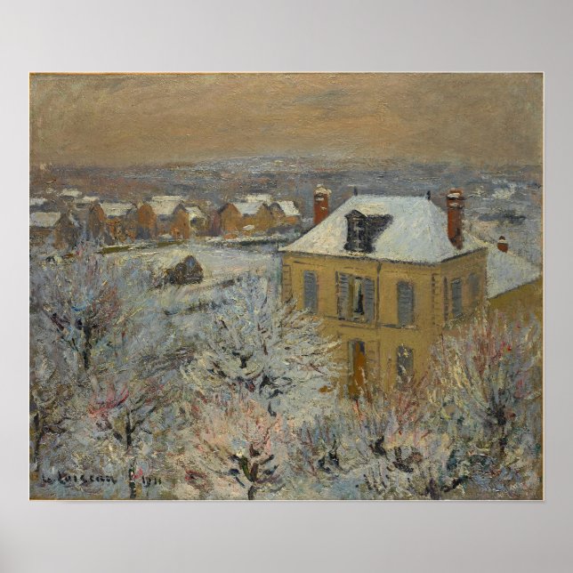 Póster Loiseau - Casa En Invierno De 1911 (Frente)
