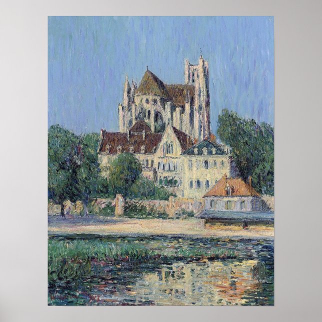 Póster Loiseau - Catedral De Auxerre 1907 (Frente)