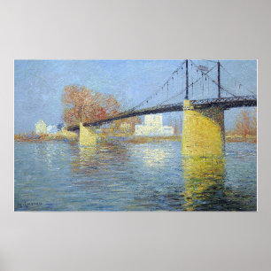 Póster Loiseau - El Puente Suspendu En Triel Sur Seine ..