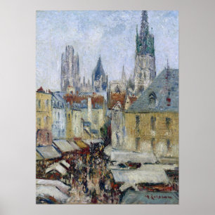 Póster Loiseau - La Calle Epicerie De Rouen 1929