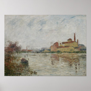 Póster Loiseau - La Fábrica Al Borde Del Río