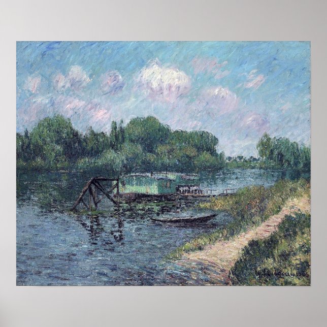 Póster Loiseau - Lavandería En El Sena De Herblay 1906 (Frente)