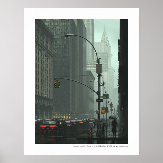 Póster L'oiseau mouillé (Frente)