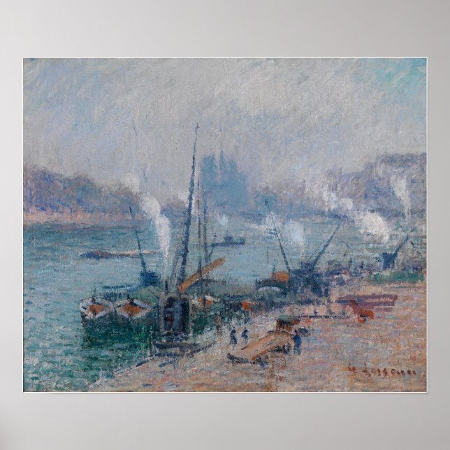 Póster Loiseau - Paris Le Port Henri IV 1921 (Frente)