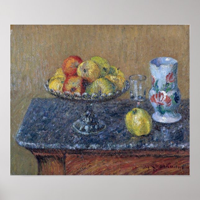 Póster Loiseau - Tazón De Frutas Con Manzanas Y Un Jug 19 (Frente)