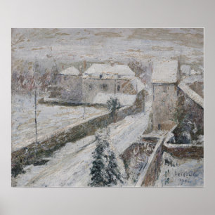 Póster Loiseau - Vista Del Camino Bajo La Nieve De 1916