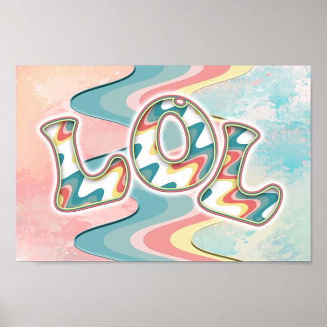 Póster lol ~ ondas de luz (Frente)