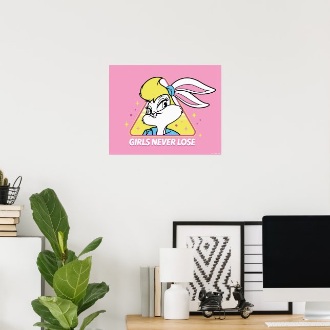 Póster Lola Bunny Chicas nunca pierden (Oficina en casa)