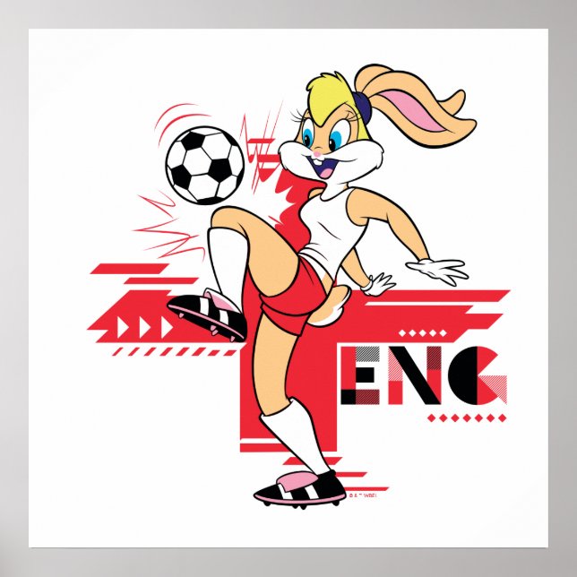 Póster Lola Bunny Team England Soccer Graphic (Frente)