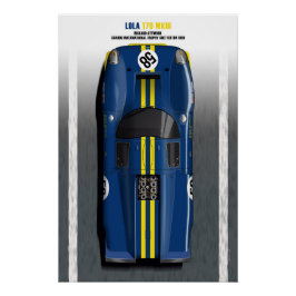 Póster Lola T70 John Woolfe Snetterton 1969