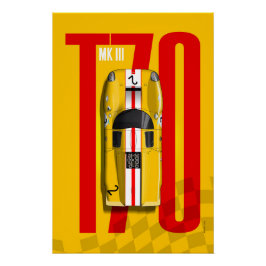 Póster Lola T70 No.2 BOAC Top Tribute