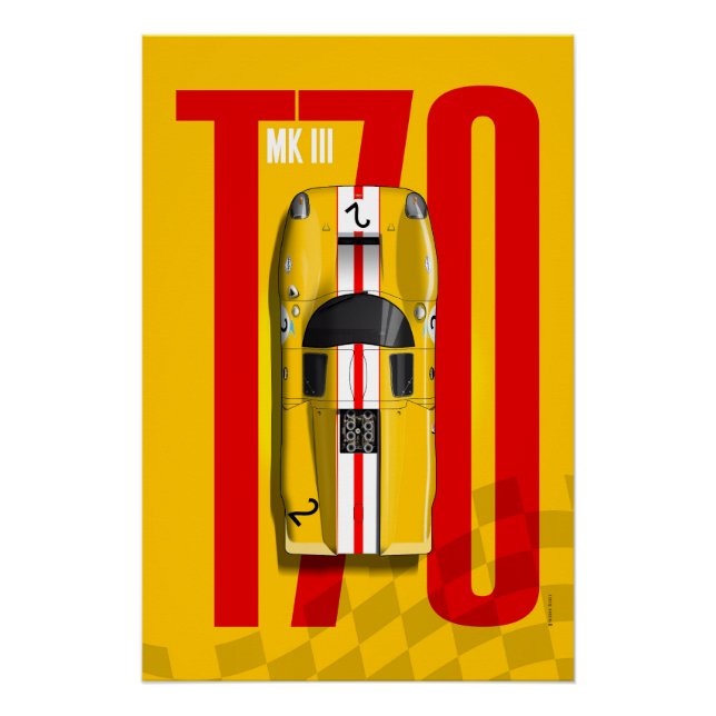Póster Lola T70 No.2 BOAC Top Tribute (Anverso)