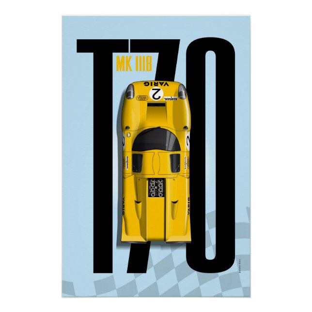 Póster Lola T70 No.2 Varig Top Tribute (Anverso)