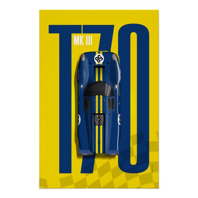 Póster Lola T70 No.58 Woolfe Top Tribute (Anverso)