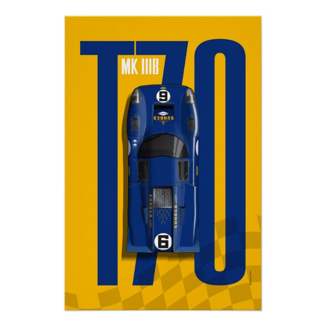 Póster Lola T70 No.6 Sunoco Top Tribute (Anverso)
