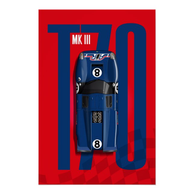 Póster Lola T70 No.8 AIR Top Tribute (Anverso)