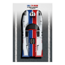 Póster Lola T70 Valvoline Sebring 1969