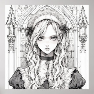 Póster Lolita gótica