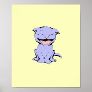 Póster Lolly Cat Laughing Poster