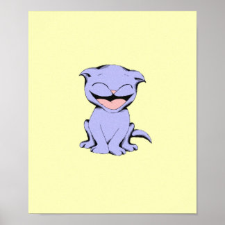 Póster Lolly Cat Laughing Poster