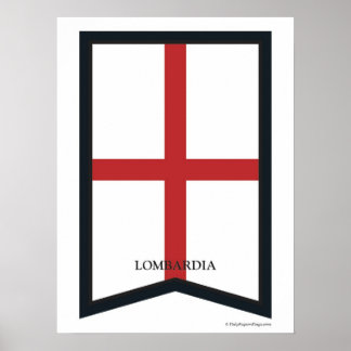 Póster Lombardia Lombardía italia Región Poster