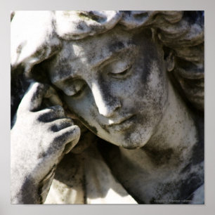 Póster Lona de pensamiento del ángel