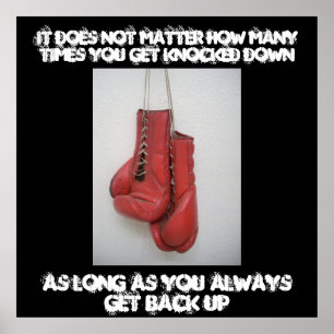 Póster Lona inspiradora de encajonamiento