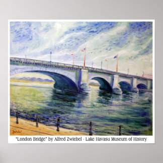 Póster London Bridge by Alfred Zwiebel Poster