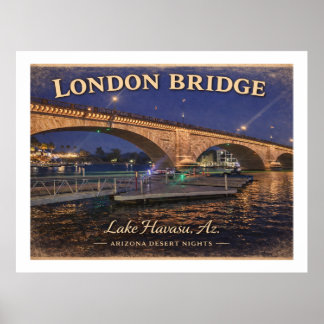 Póster London Bridge Lake Havasu Arizona 
