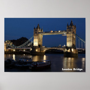 Póster London Bridge. Night Sky