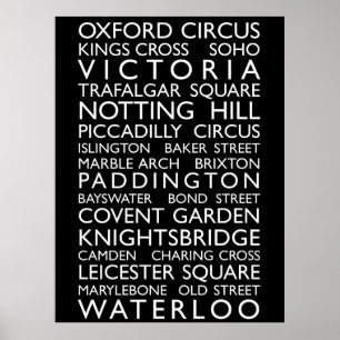 Póster London Bus Roll (Bus Blind)