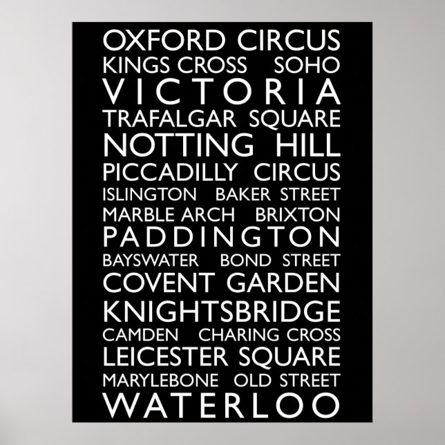 Póster London Bus Roll (Bus Blind) (Frente)